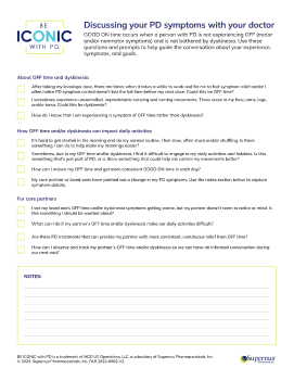 Screenshot of discussion guide download