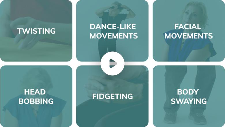 Video cover, click to watch examples of dyskinesia.